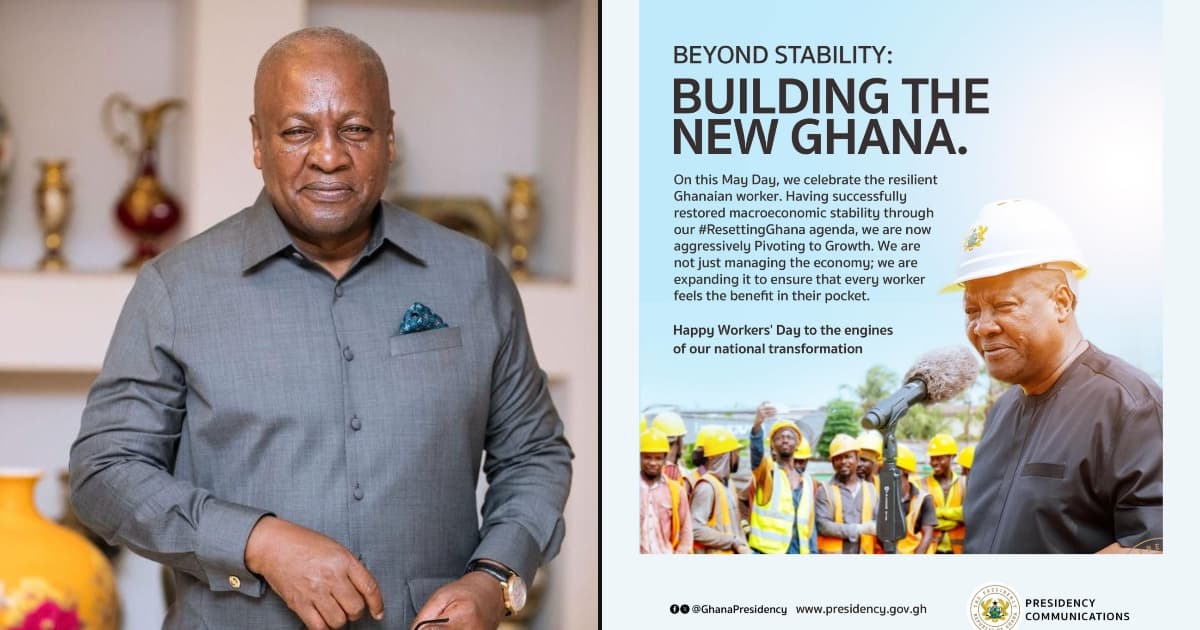 President John Dramani Mahama has commemorated May Day, giving workers the assurance of enhanced and better income opportunities.
