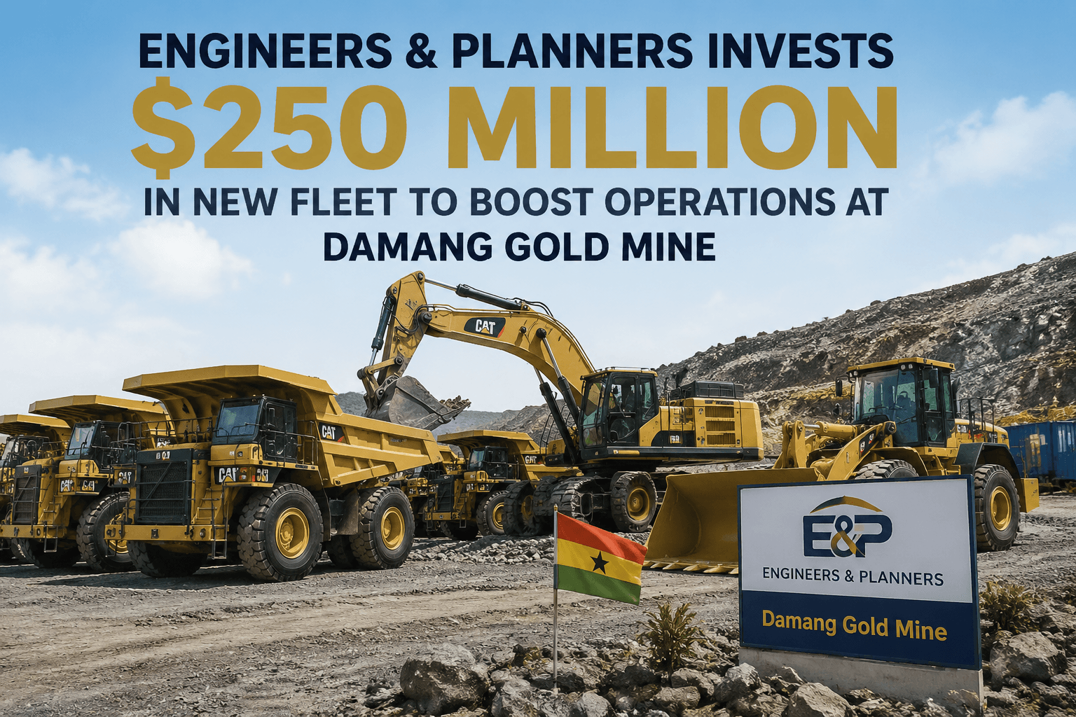 Engineers & Planners Pumps $250M into New Fleet to Supercharge Damang Gold Mine Operations