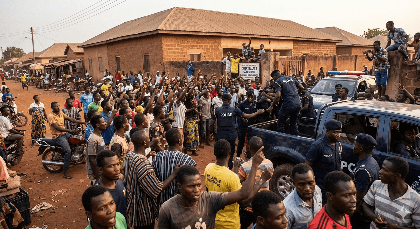 Watch: Walewale in shock After Alleged Police Officer Is Caught in Chief’s Wife’s Home