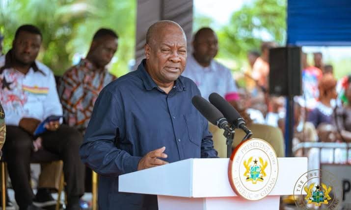 Mahama Inspects Major Central Region Road Project, Pledges Cape Coast Castle Restoration