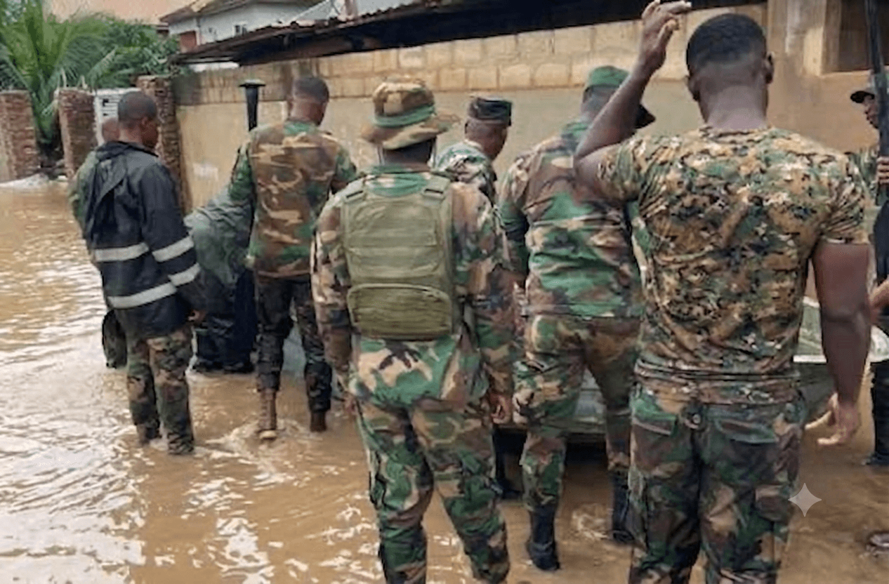 Flood War Begins: Ghana Armed Forces Move to Clear Drains and Restore Waterways