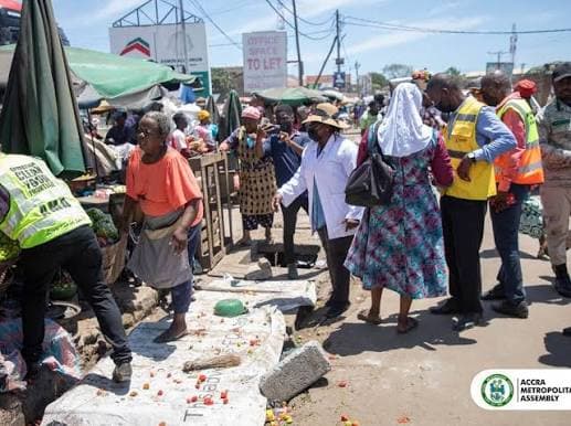 AMA Cracks Down On Accra Traders Today — Defaulters Risk Arrest, Fines