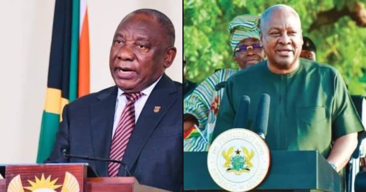 Ramaphosa Backs Mahama’s Call for African Unity: “This Time, We Must Work Together”